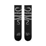 Cross Socks Snake | Black