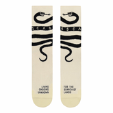 CROSS SOCKS SNAKE CREAM/BLACK