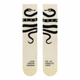CROSS SOCKS SNAKE CREAM/BLACK
