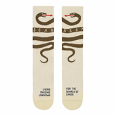 CROSS SOCKS SNAKE CREAM/OLIVE