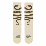 CROSS SOCKS SNAKE CREAM/OLIVE
