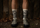 CROSS SOCKS SNAKE CREAM/BLACK
