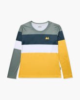 LONGSLEEVE WOMEN COLOR BLOCK YELLOW