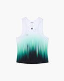 SINGLET MEN RACE GREEN