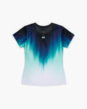 T-SHIRT WOMEN RACE TEAL