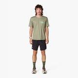 Camiseta de running Wild Tee Trail Wanderer, color Khaki – vista 2