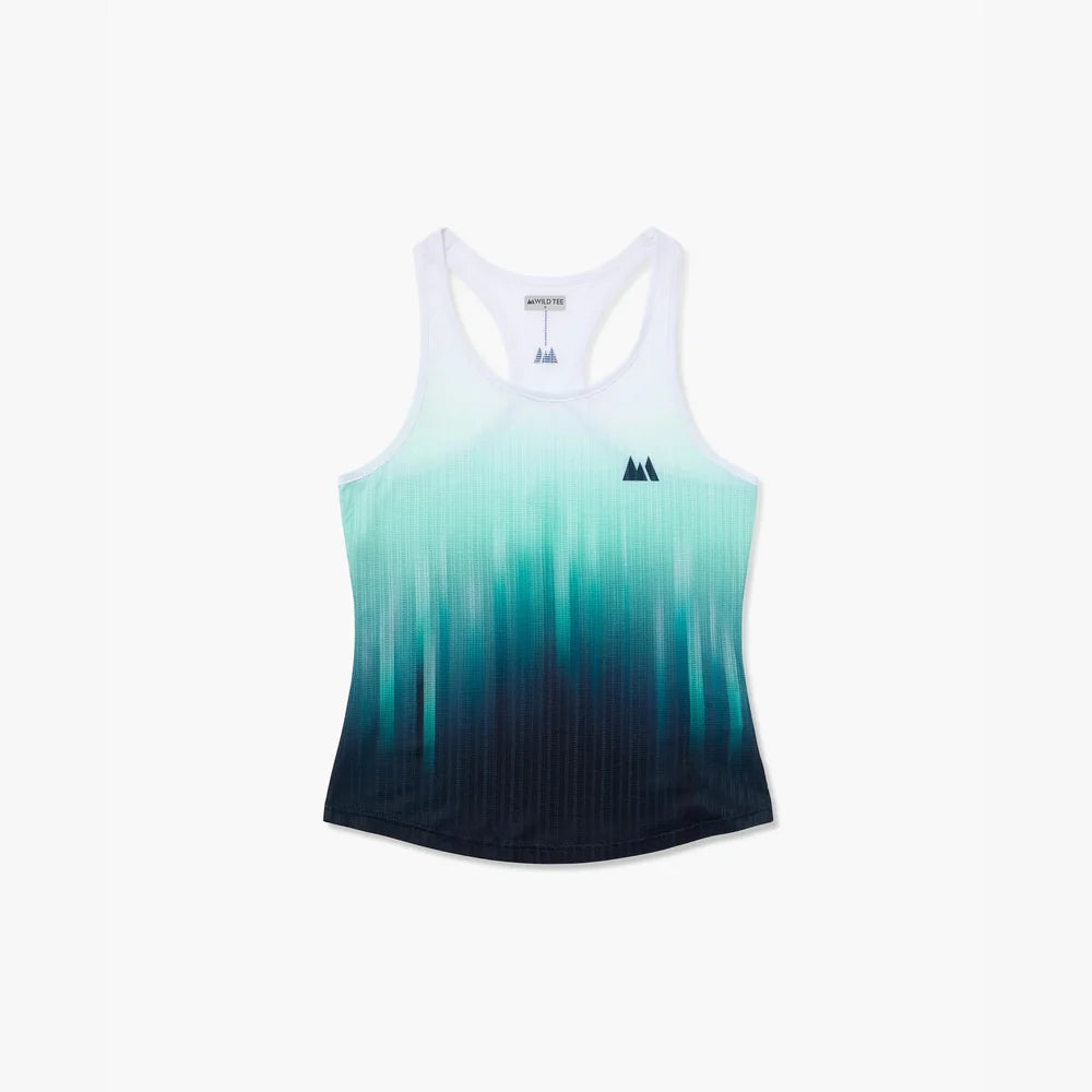 Esqueleto de running Wild Tee Gradient Race para mujer, color Teal