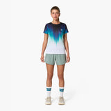 Camiseta de running Wild Tee Gradient Race para mujer, color Teal – vista 2