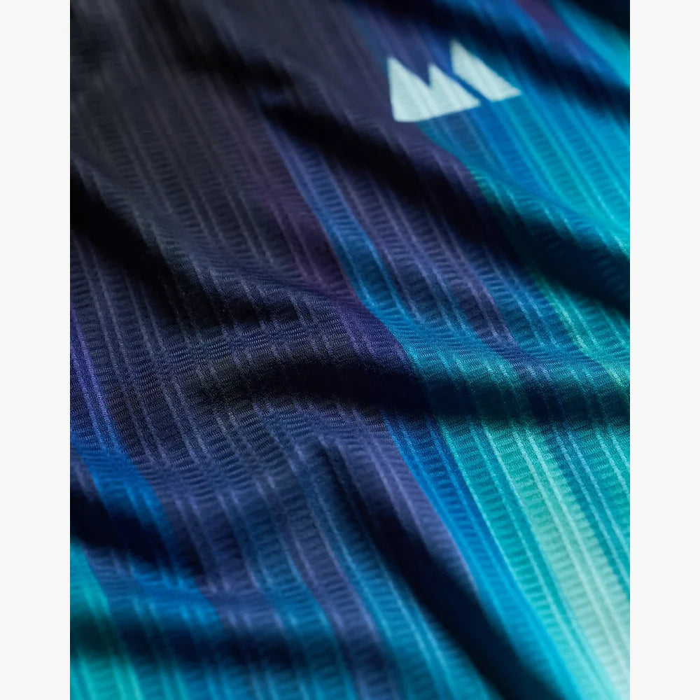 Camiseta de running Wild Tee Gradient Race para mujer, color Teal – vista 4