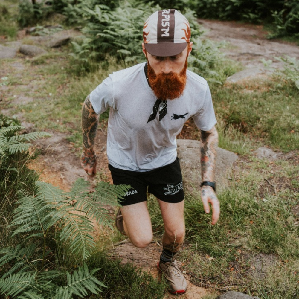 Bandana Cascada para correr, en uso – vista 3