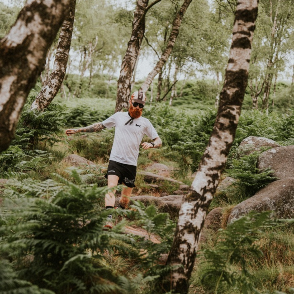Bandana Cascada para correr, en uso – vista 4