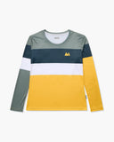 LONGSLEEVE WOMEN COLOR BLOCK YELLOW