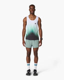 SINGLET MEN RACE GREEN