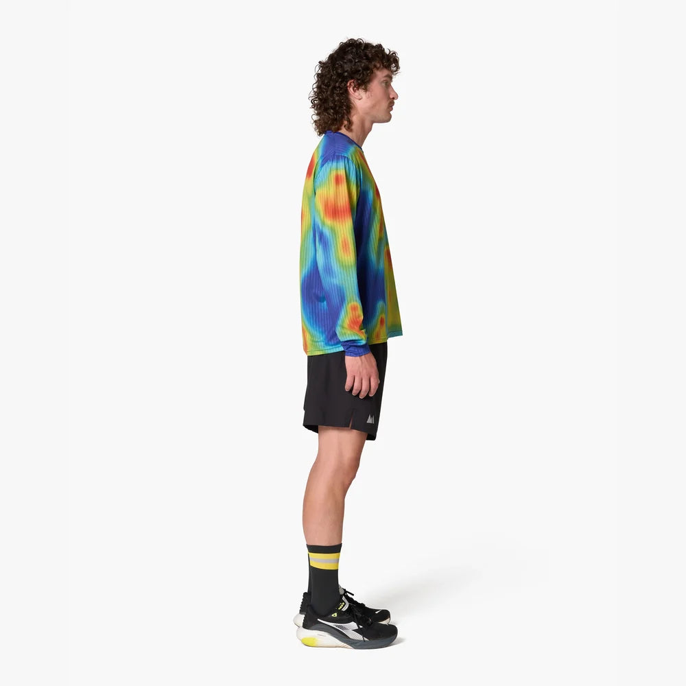 Camiseta manga larga de running Wild Tee Heatmap – vista 6