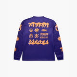 Camiseta manga larga de running Wild Tee Apocalypse Running Club, color Purple – vista 2