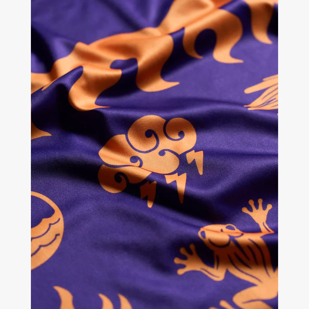 Camiseta manga larga de running Wild Tee Apocalypse Running Club, color Purple – vista 3