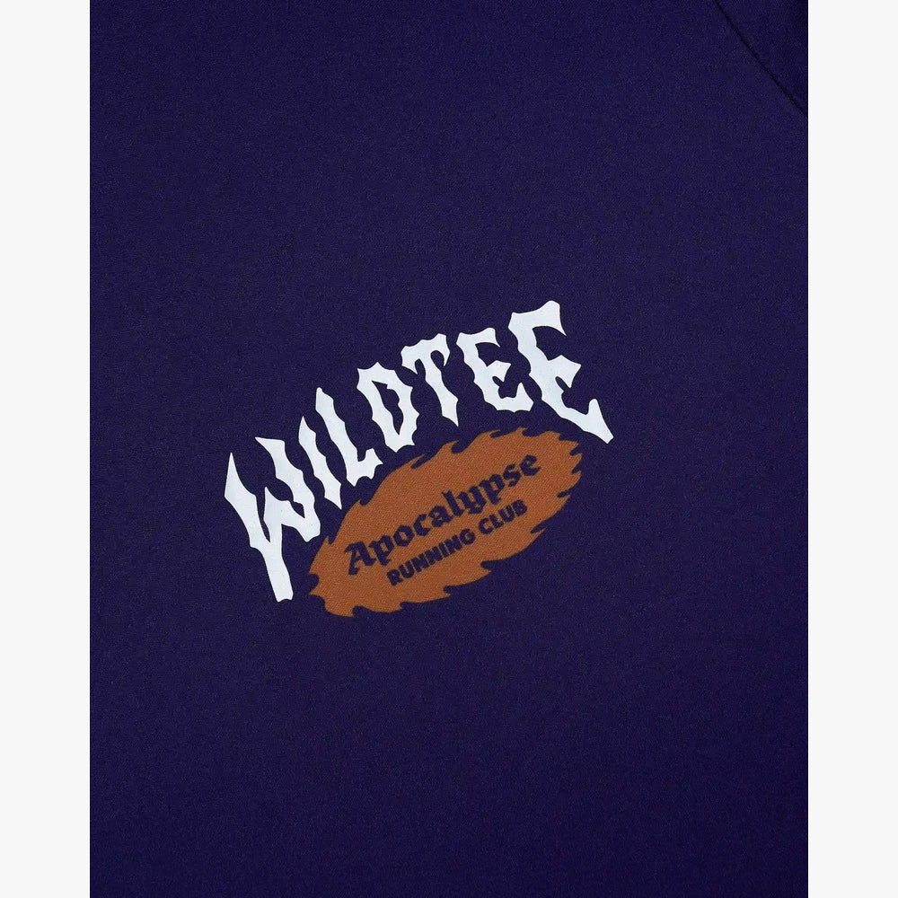 Camiseta manga larga de running Wild Tee Apocalypse Running Club, color Purple – vista 4