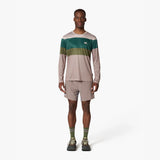 Camiseta manga larga de running Wild Tee Color Block para hombre, color Fallen Rock – vista 4