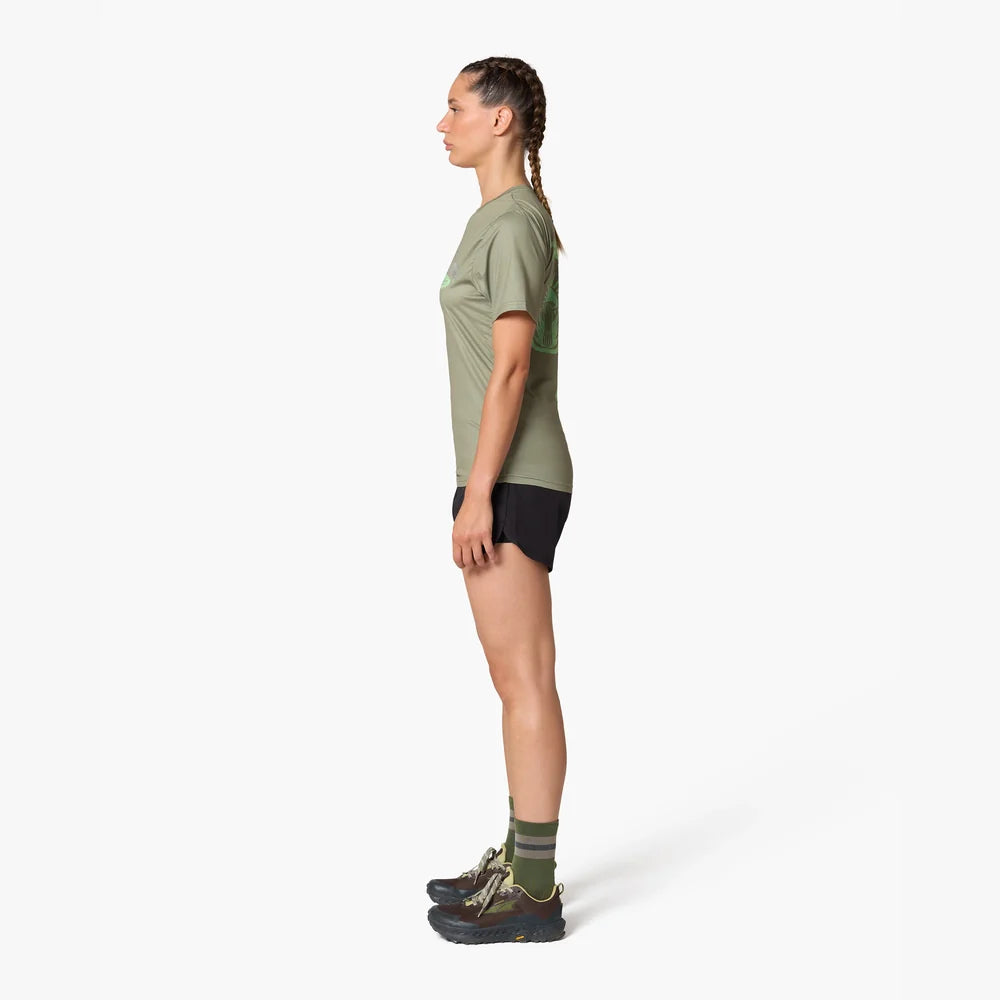 Camiseta de running Wild Tee Trail Wanderer, color Khaki – vista 6