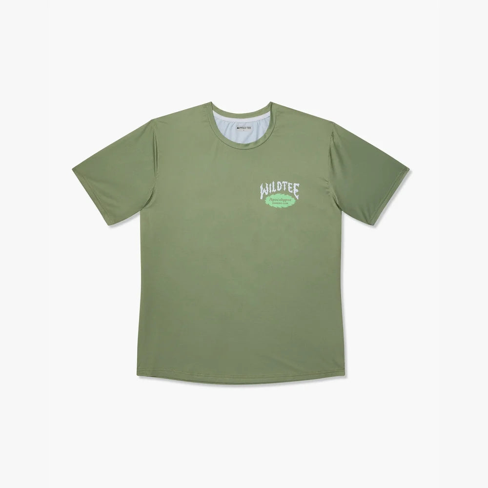 Camiseta de running Wild Tee Trail Wanderer, color Khaki