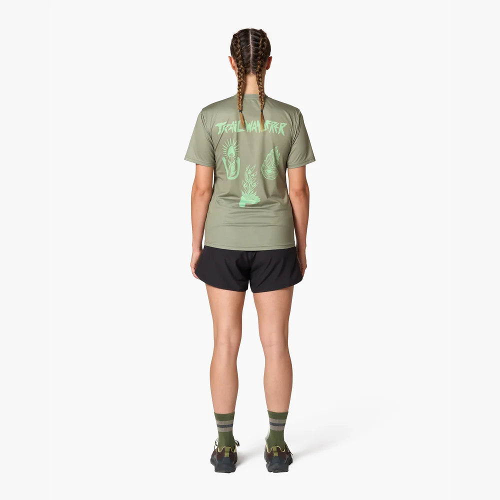 Camiseta de running Wild Tee Trail Wanderer, color Khaki – vista 8