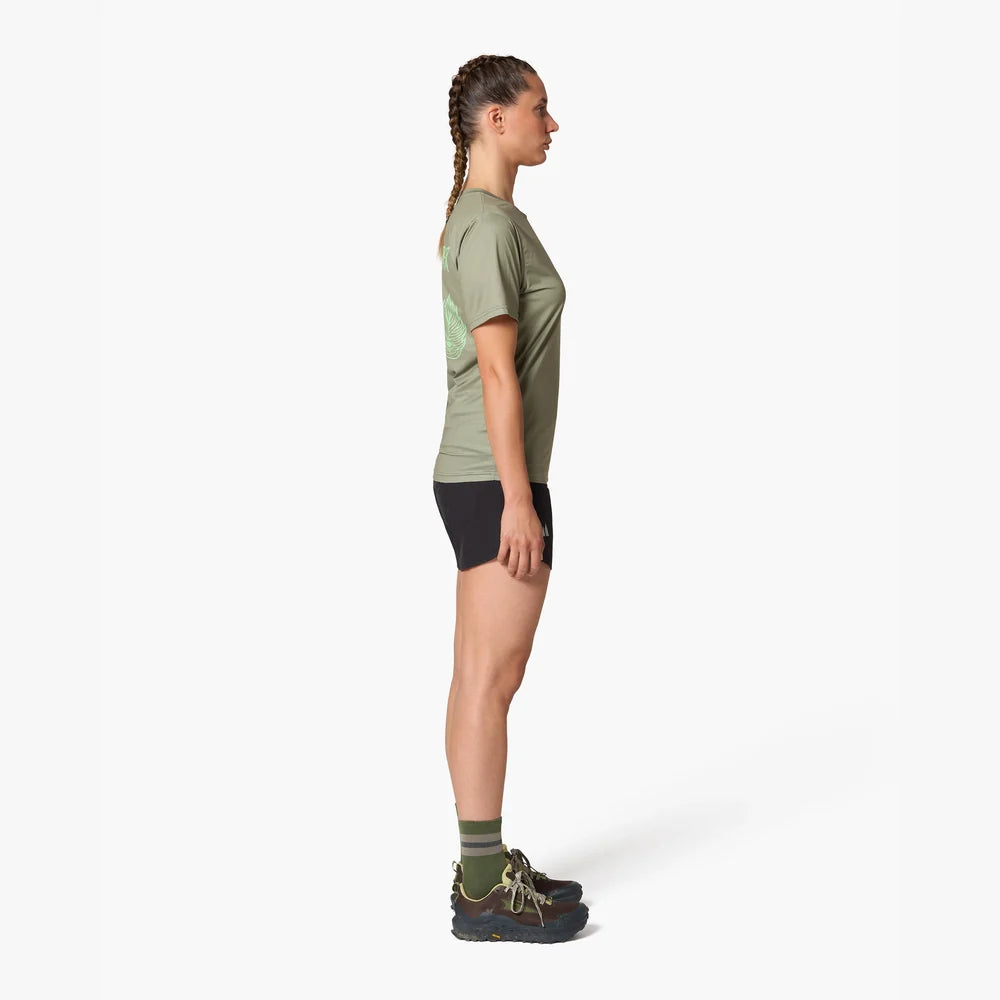 Camiseta de running Wild Tee Trail Wanderer, color Khaki – vista 9