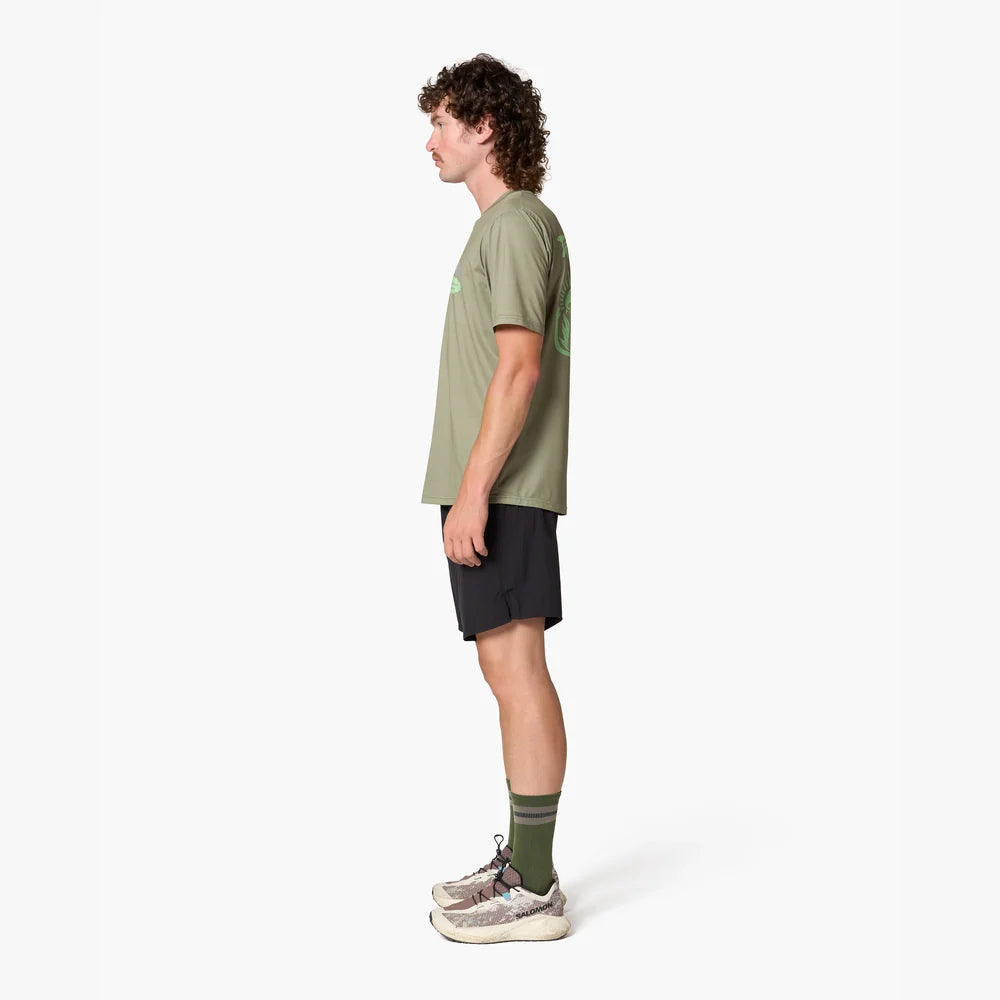 Camiseta de running Wild Tee Trail Wanderer, color Khaki – vista 11