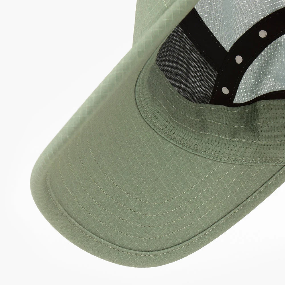 Gorra de running Ciele GOCap Capital, color Toad – visera por dentro