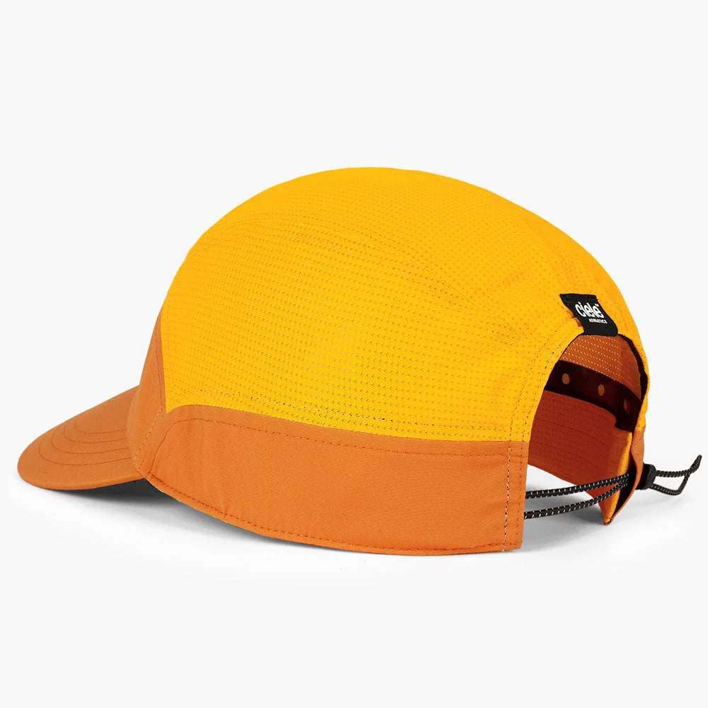 Gorra de running Ciele FSTCap SC Comp, color Sunset – vista trasera