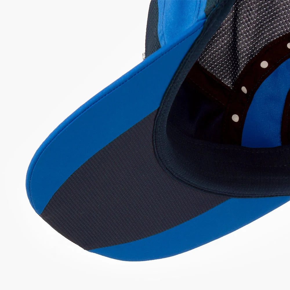 Gorra de running Ciele GOCap MRPH EQ Race Day, color Deep Space – visera por dentro