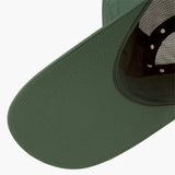 Gorra de running Ciele GOCap Long Brim EQ Athletics, color Spruce – visera por dentro