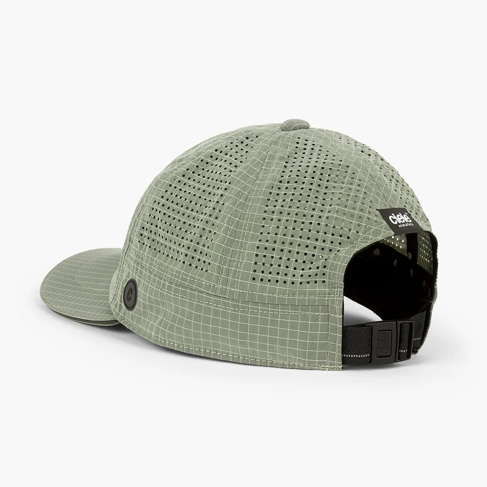 Gorra de running Ciele CRWCap SC Icon Side Circle, color Toad – vista trasera