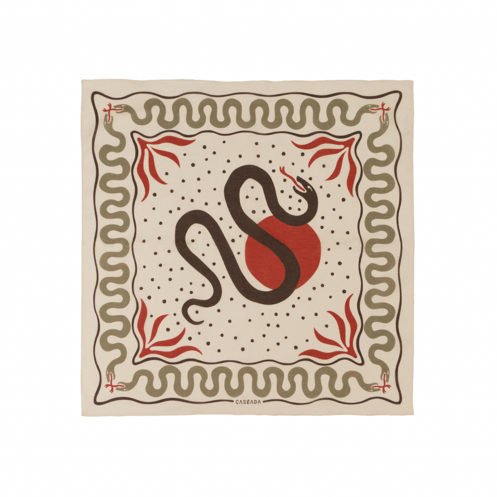 Bandana para correr Cascada Snakebite Cream – vista 2