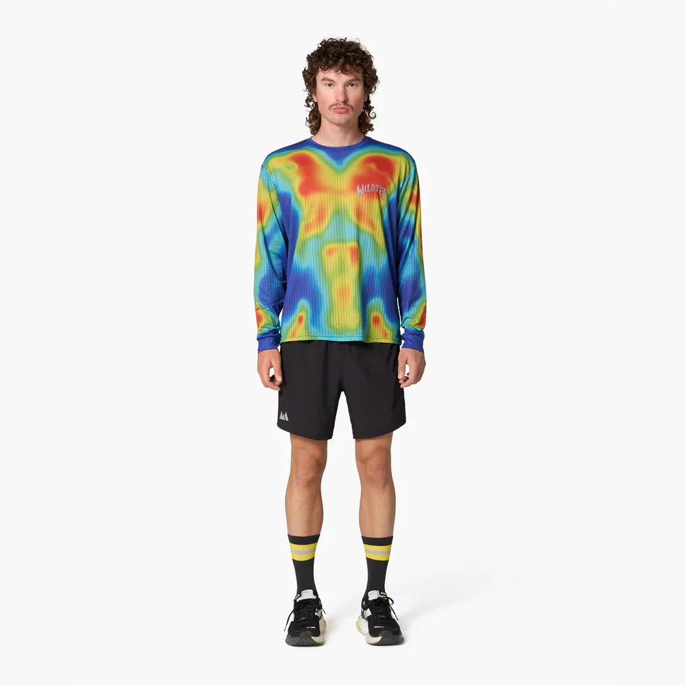 Camiseta manga larga de running Wild Tee Heatmap – vista 2