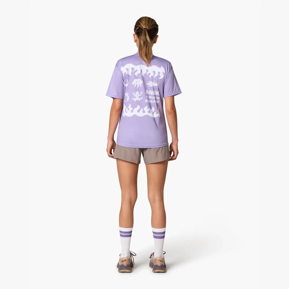Pantaloneta de running Wild Tee Antelope 3.0 para mujer, color Fallen Rock – vista 7