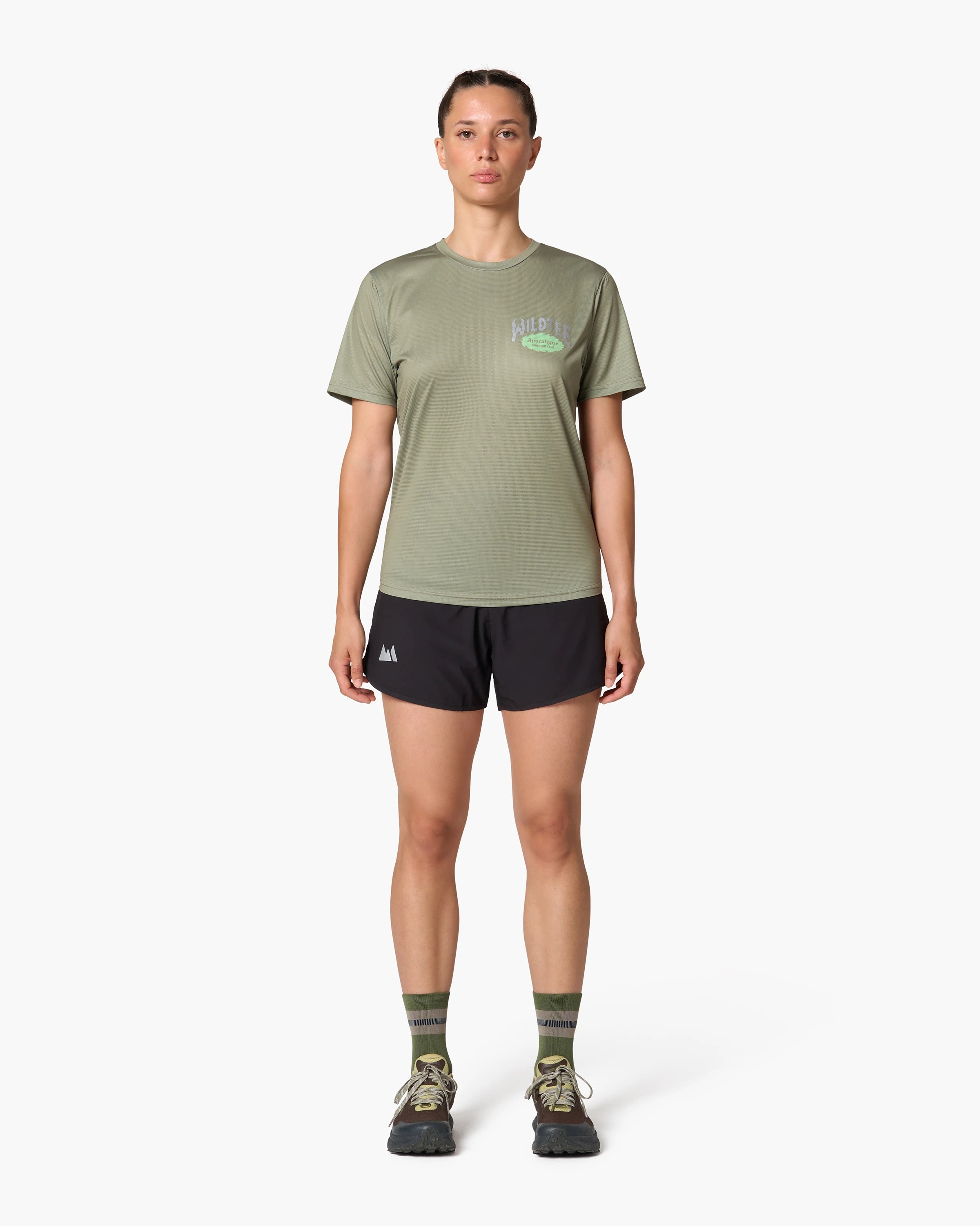 Pantaloneta de running Wild Tee Antelope 3.0 para mujer, color Black – vista 2