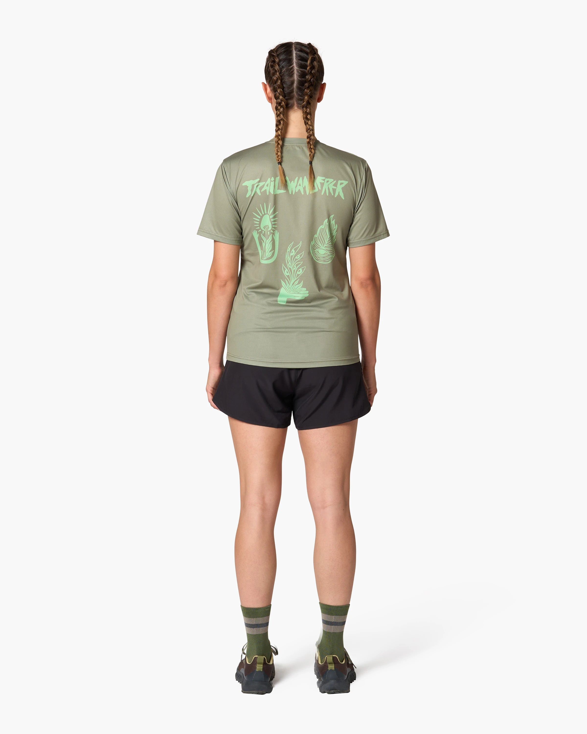 Pantaloneta de running Wild Tee Antelope 3.0 para mujer, color Black – vista 10