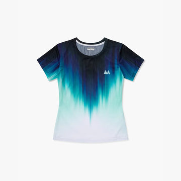 T-Shirt Gradient Race Woman | Teal