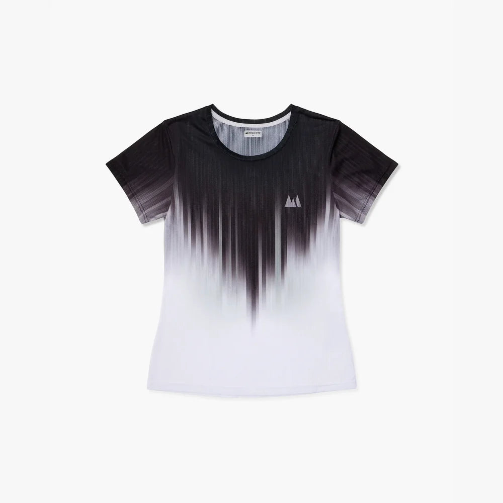 Camiseta de running Wild Tee Gradient Race para mujer, color Black