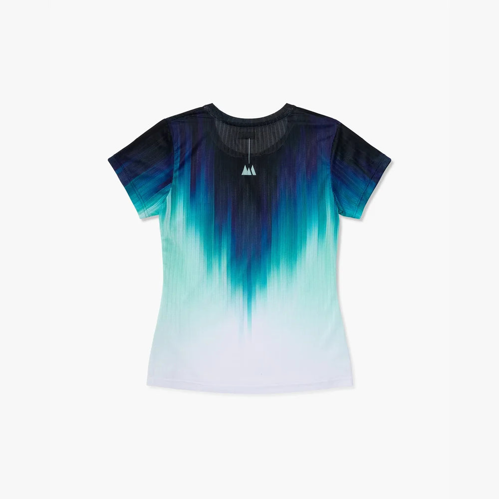 Camiseta de running Wild Tee Gradient Race para mujer, color Teal – vista 3