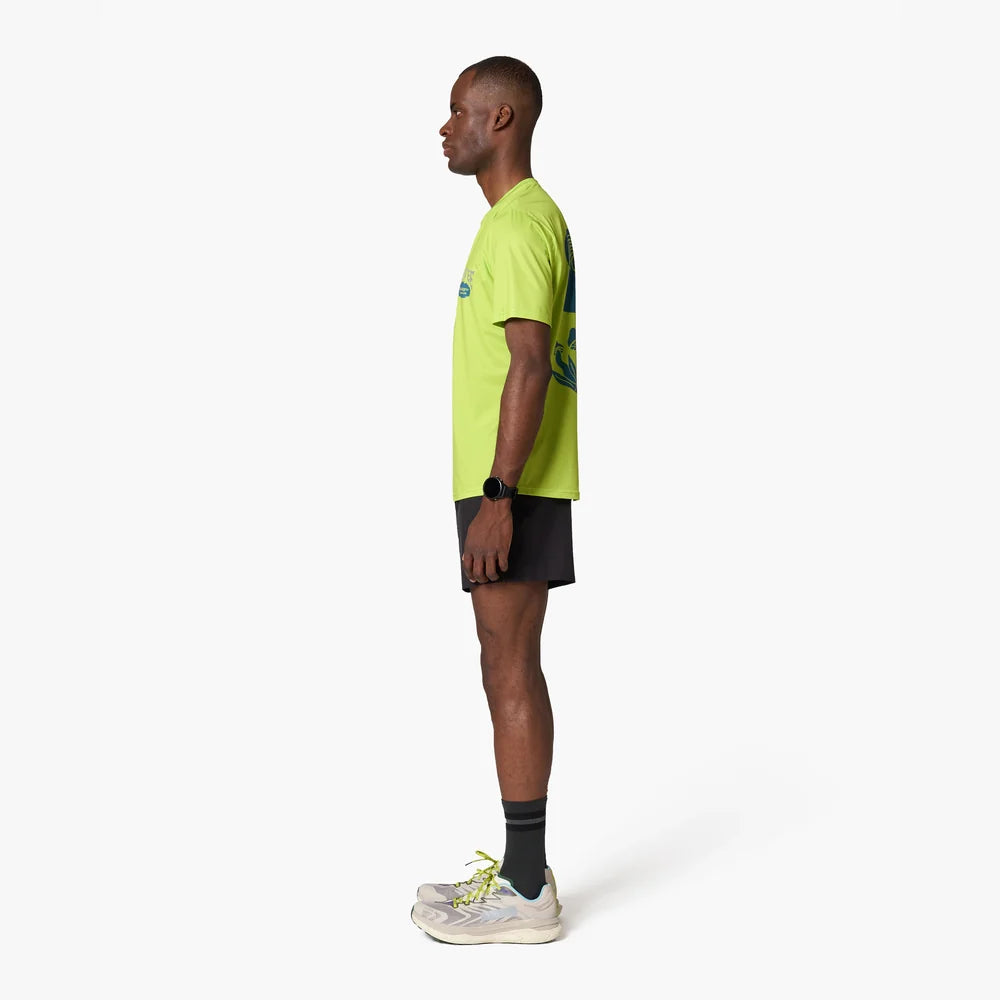 Camiseta de running Wild Tee Trail Wanderer, color Lime – vista 7