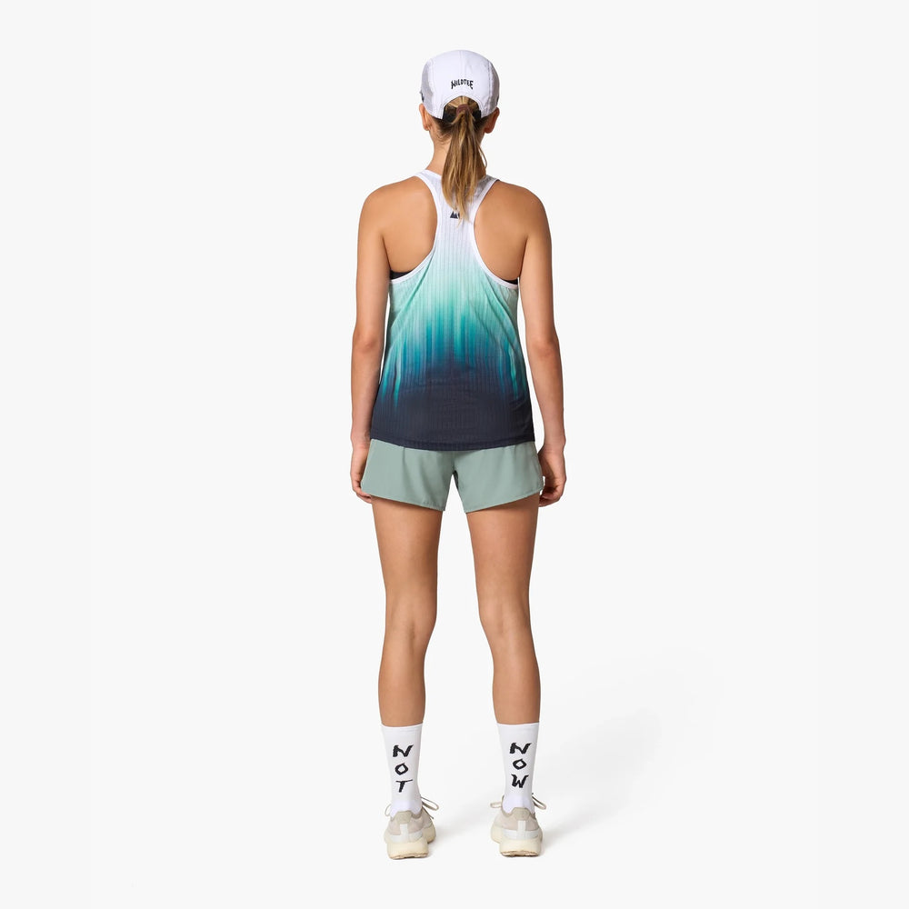 Esqueleto de running Wild Tee Gradient Race para mujer, color Teal – vista 5